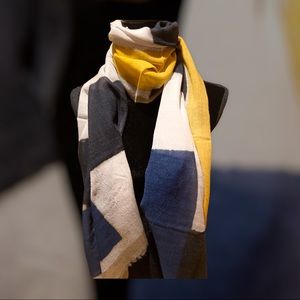 Color Block Oblong Scarf